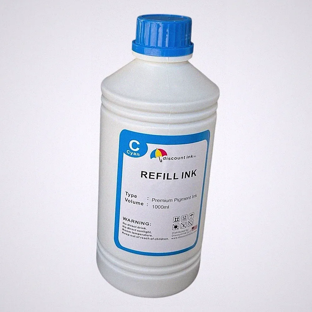 1000ml Cyan Pigment Ink for 902 910 Ink Packs WorkForce Pro WF-C5710 WF-C5790
