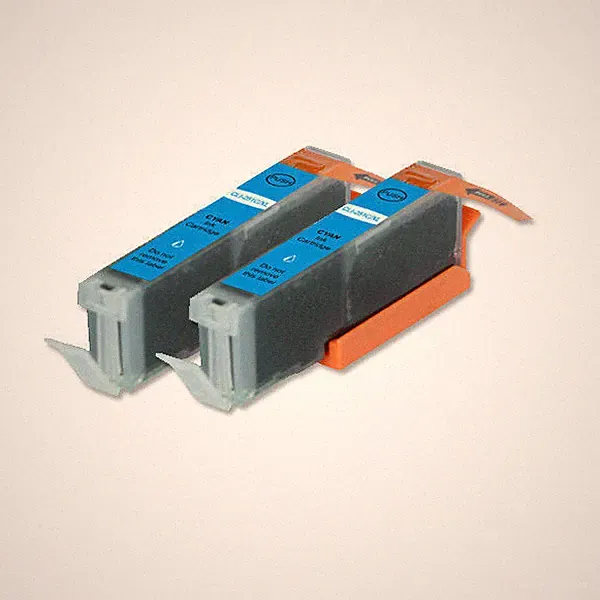 2 PK CYAN Printer Ink Cartridge + LED Chip for CLI-271XL MG6821 MG6822 MG7720