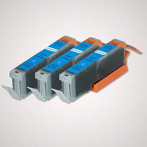 3 PK CYAN Printer Ink Cartridge + LED Chip for CLI-271XL MG6821 MG6822 MG7720