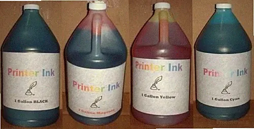 4 gallons printer ink refill any printer black cyan magenta yellow Digital HP 61