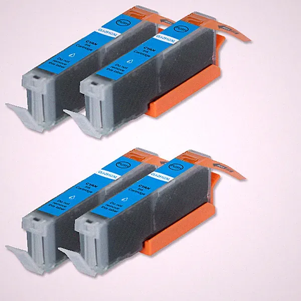 4 PK Cyan Printer Ink Compatible for CLI 271 XL MG6821 MG6822 TS5020 TS6020
