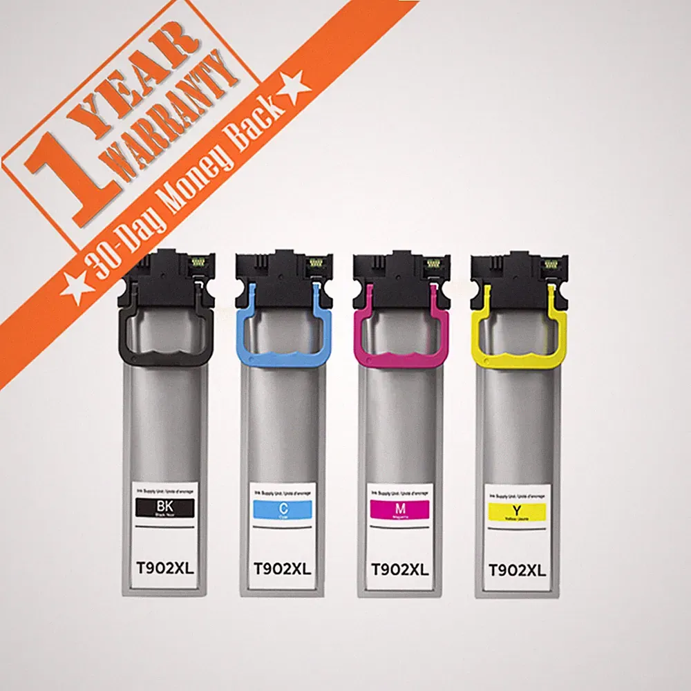 4PK T902XL T902 Ink Cartridge For Epson WorkForce WF-C5210 WF-C5290 WF-C5710