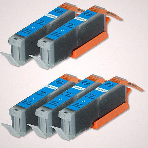 5 Cyan cli-271XL Printer Ink Tank + smart chip for Canon MG6820 MG6821 MG6822