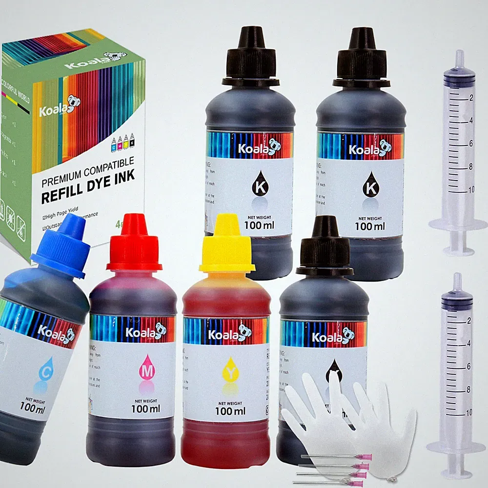 Bulk 600ML Koala Ink Refill Kits for All Inkjet Printers HP Canon Epson Brother