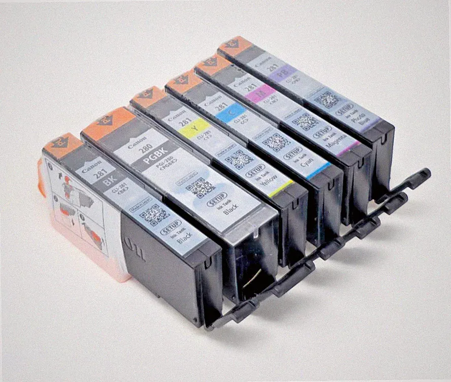 Canon OEM Genuine PGI-280 & CLI-281 Colors (CMYPB) & PGI/CLI Black Ink Cartridge