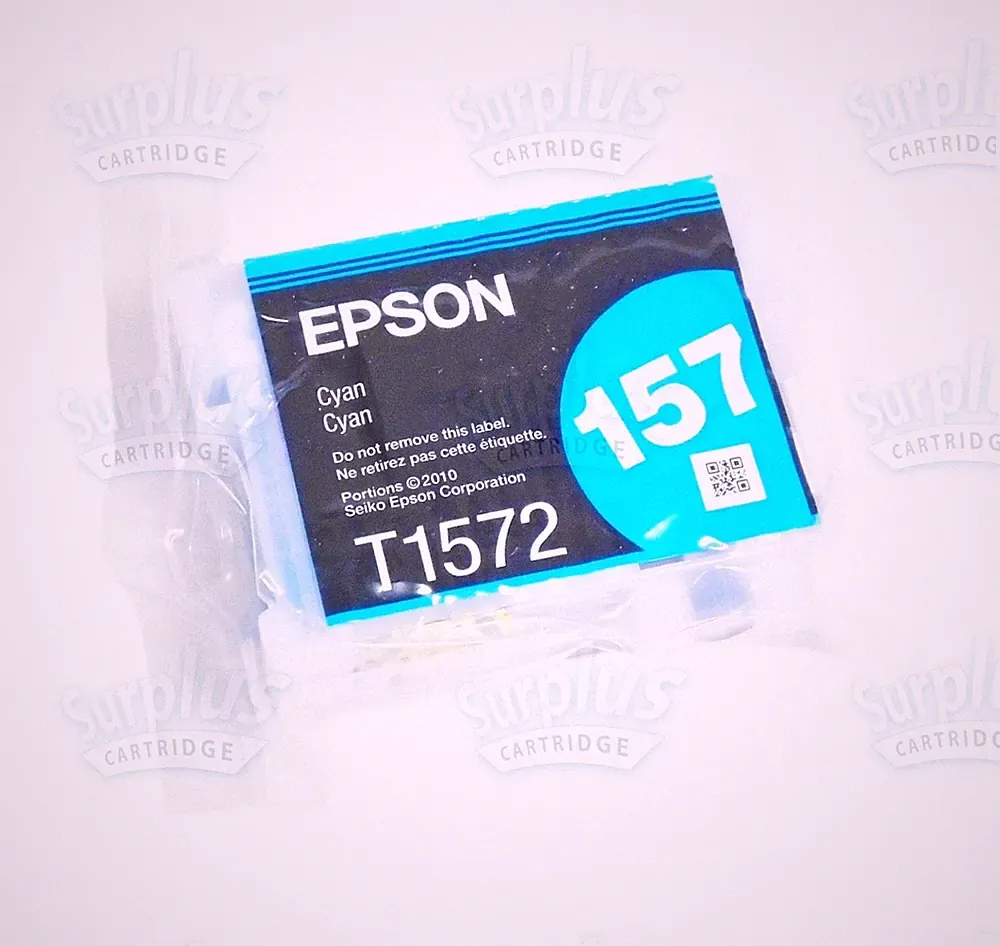 Genuine Epson 157 Cyan Ultrachrome K3 Ink T157 T1572 T157220 Stylus Photo R3000