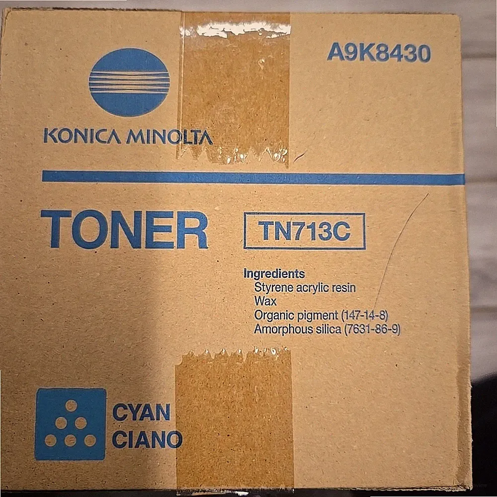 Konica Minolta TN713C Cyan Toner Cartridge Genuine OEM Printer Ink NEW
