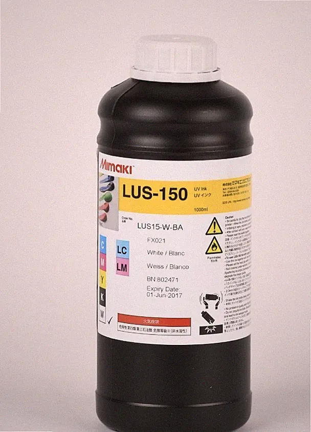 Mimaki LUS-150 UV Ink Bottle W/ Chip - LUS15-C-BA - CYAN Expy July/2026