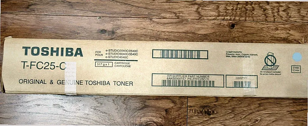 Printer Ink Toshiba Toner Cartridge T-FC25-C Genuine Cyan BRAND NEW